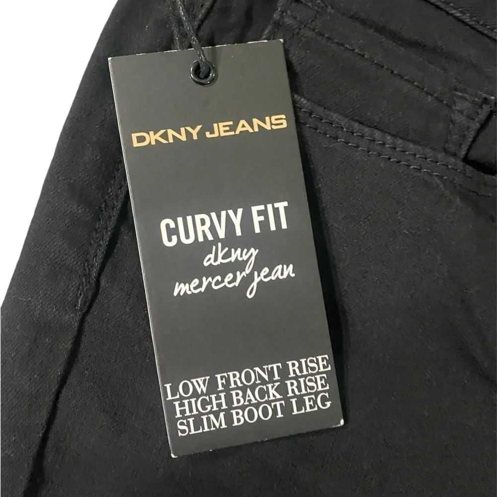 Women Black DNKY Mercer Jean Curvy Fit size 8x32 - Picture 9 of 9